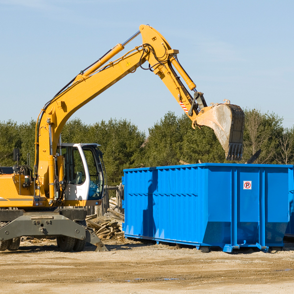 what size residential dumpster rentals are available in Brookshire